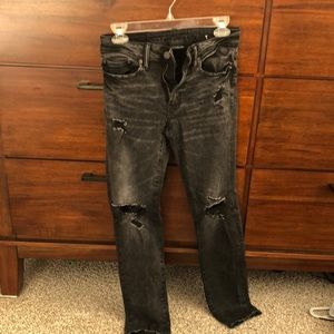 Men’s black denim jeans